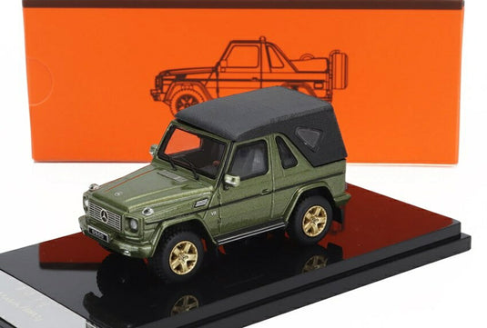 Mercedes Benzメルセデスベンツ Gクラス カブリオレ オープン (W463) アクセサリー付 2003 グリーン / GCD 1/64 ミニカー