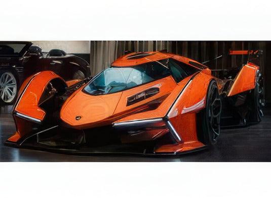 【予約】12月以降発売予定LAMBORGHINI V12 ビジョン GT グランツーリスモ 2020 アランチョエゴン オレンジ ブラック/ MR-MODELS 1/18 ミニカー
