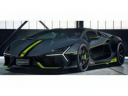 【予約】12月以降発売予定LAMBORGHINI レヴエルト ハイブリッド N 63 2023 ショーケース付き グリージョテレスト グレー ブラック グリーン/ MR-MODELS 1/18 49台限定ミニカー