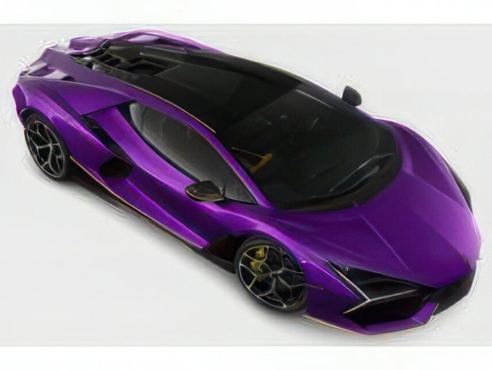【予約】12月以降発売予定LAMBORGHINI レヴエルト ハイブリッド 2023 ショーケース付き ヴィオラパシファエ パープル イエロー ブラック/ MR-MODELS 1/18 49台限定ミニカー