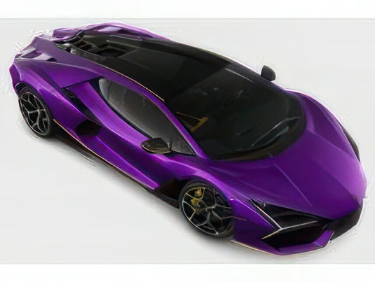 【予約】12月以降発売予定LAMBORGHINI レヴエルト ハイブリッド 2023 ショーケース付き ヴィオラパシファエ パープル イエロー ブラック/ MR-MODELS 1/18 49台限定ミニカー