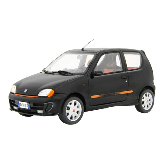 Fiatフィアット 600 Sportingアバルト 1998 ブラック / LAUDO-RACING 1/18 ミニカー