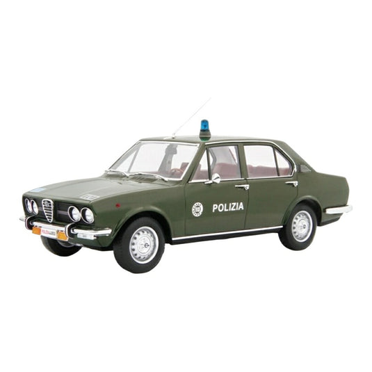 Alfa Romeoアルファロメオ Alfettaアルフェッタ 1.8 1972 Polizia ポリスカー グリーン / LAUDO-RACING 1/18 ミニカー