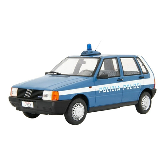 Fiatフィアット Unoウーノ 55S 1983 Polizia ポリスカー ブルー / LAUDO-RACING 1/18 ミニカー