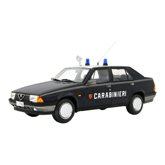 Alfa Romeoアルファロメオ 75 1.6-1.8 1985 カラビニエリ ブラック / LAUDO-RACING 1/18 ミニカー