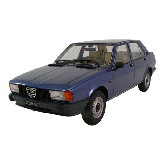 Alfa Romeoアルファロメオ Giuliettaジュリエッタ 1.6/1.8 1980 ブルー / LAUDO 1/18 ミニカー