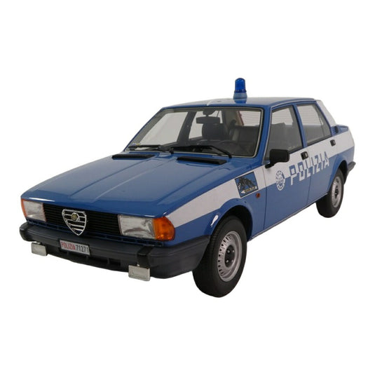 Alfa Romeoアルファロメオ Giuliettaジュリエッタ 1.8 1980 ポリスカー ブルー / LAUDO 1/18 ミニカー