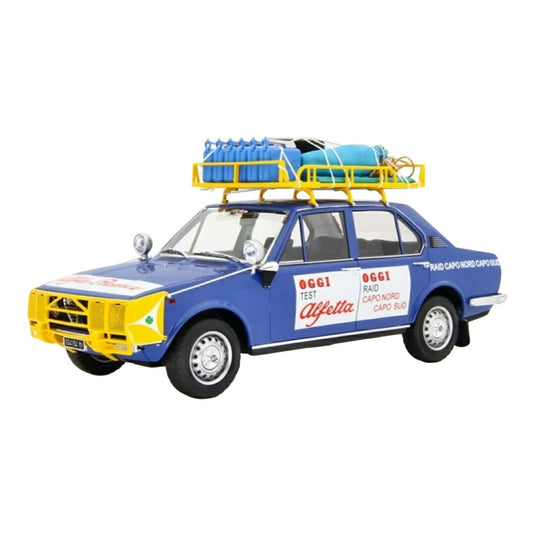Alfa Romeoアルファロメオ Alfettaアルフェッタ 1.8 レイド カポノルド カポスド 1973 ブルー / LAUDO-RACING 1/18 ミニカー