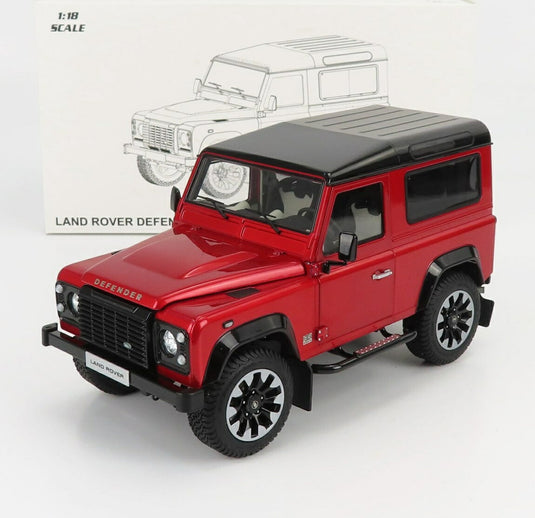 Land Roverランドローバー Defenderディフェンダー 90 Works V8 70周年記念 2018 レッド / LCD 1/18 ミニカー