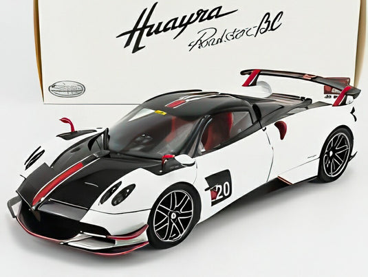 PAGANI ウアイラ BC ロードスター ホワイト/ LCD 1/18 ミニカー
