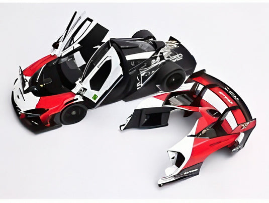 【予約】2026年発売予定McLAREN セナ GTR No.12 レーシング 2021 ホワイト レッド ブラック/ LCD 1/18 ミニカー