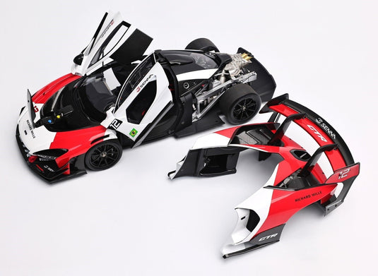 【予約】2026年発売予定 McLarenマクラーレン Sennaセナ GTR 2021 No.12 Racingレーシング ホワイト レッド ブラック / LCD 1/18 ミニカー