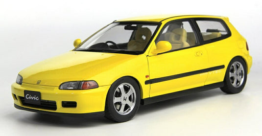 【予約】2026年発売予定 Hondaホンダ Civicシビック SiR II EG6 VTEC 1993 イエロー / LCD 1/18 ミニカー