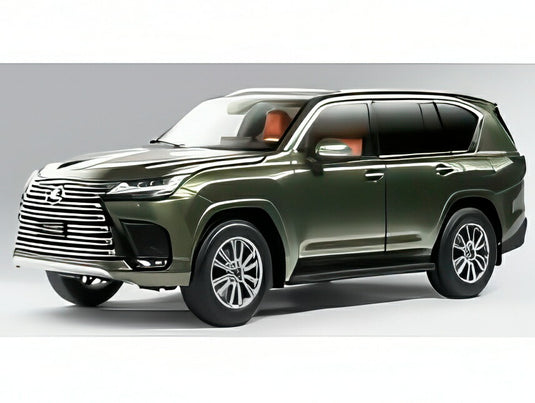 【予約】10-12月以降発売予定LEXUS LX600 2024 グリーン/ LCD 1/18 ミニカー