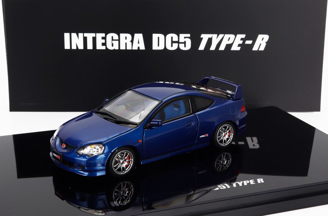 LCD 1/43 ホンダ インテグラ DC5 TYPE-R 2006 ブルー 開閉機構付