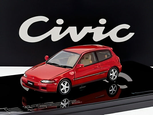 HONDA シビック SIR II EG6 VTEC 1993 レッド/ LCD 1/43 ミニカー
