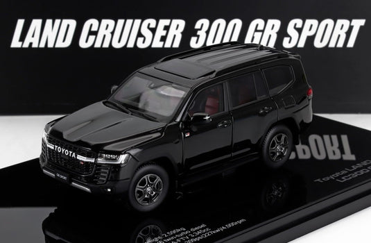 TOYOTAトヨタ LAND CRUISERランドクルーザー LC300 GR SPORT 2022 ブラック / LCD 1/43 ミニカー