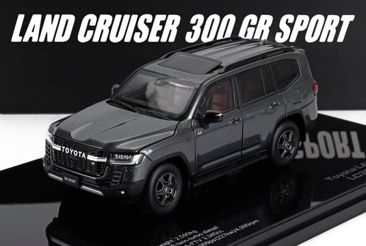 TOYOTAトヨタ LAND CRUISERランドクルーザー LC300 GR SPORT 2022 グレー / LCD 1/43 ミニカー