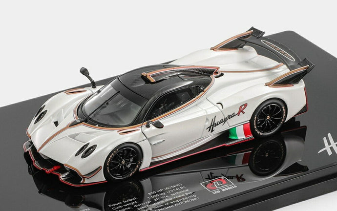 【予約】2026年発売予定PAGANI ウアイラ R 2021 ホワイト ブラック/ LCD 1/43 ミニカー