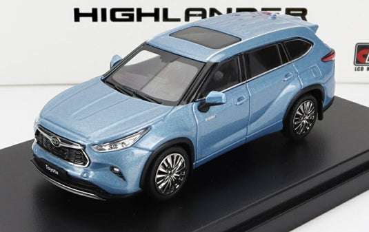 TOYOTAトヨタ HIGHLANDERハイランダー 2022 ムーンダストブルー / LCD 1/64 ミニカー