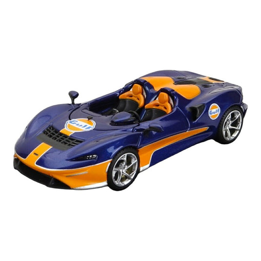 McLarenマクラーレン Elva エルヴァ ガルフカラー ブルー/オレンジ 2020 / LCD 1/64 ミニカー