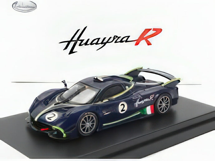 PAGANI  HUAYRA R N 2 2017  BLUE CARBON/LCD-MODEL 1/64ミニカー
