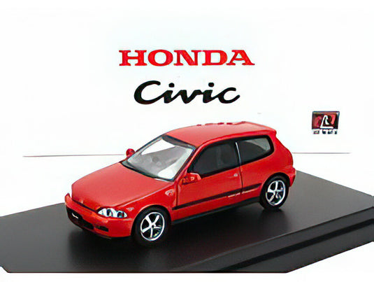 HONDA  CIVIC EG6 VTEC 1993  RED/LCD 1/64ミニカー