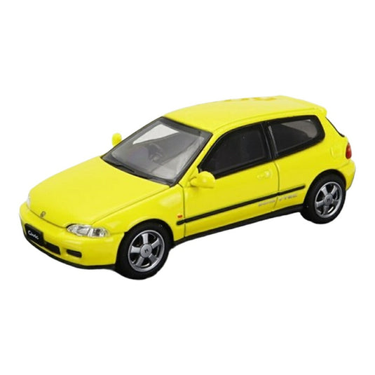 Hondaホンダ Civicシビック EG6 VTEC 1993 イエロー / LCD 1/64 ミニカー