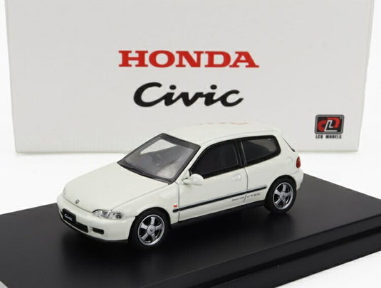 Hondaホンダ Civicシビック EG6 VTEC 1993 ホワイト / LCD 1/64 ミニカー