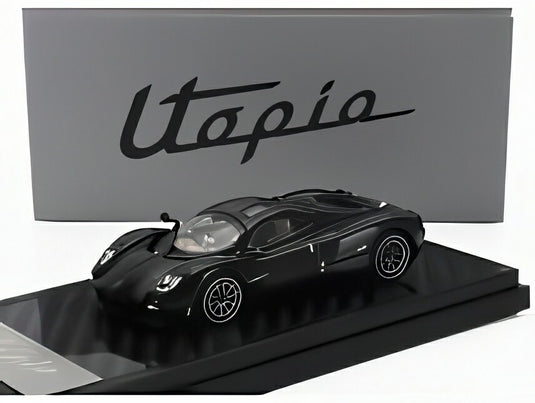 PAGANI UTOPIA 2022 ブラックカーボン/ LCD 1/64 ミニカー