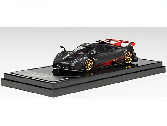 【予約】2026年発売予定PAGANI IMOLA イタリアンフラッグ 2020 マットブラックカーボン/ LCD 1/64 ミニカー