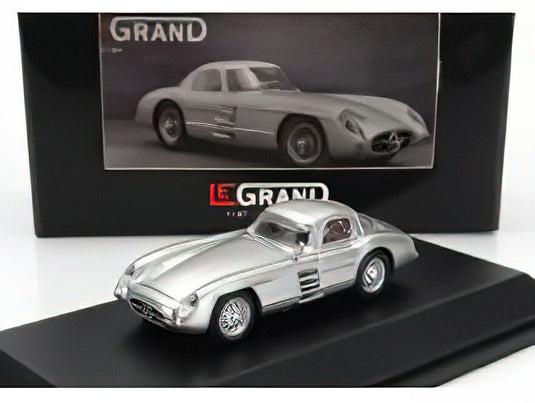 MERCEDES BENZ 300 SLR UHLENHAUT COUPE 1955 SILVER/BREKINA 1/87ミニカー