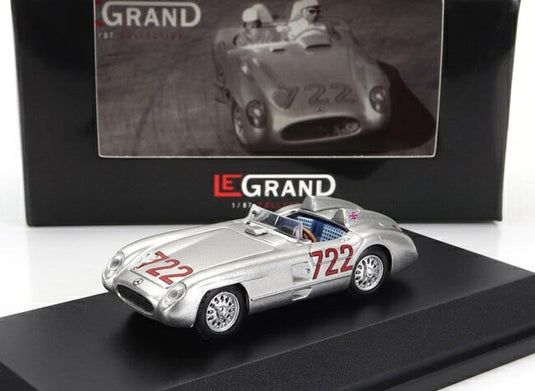 MERCEDES BENZメルセデスベンツ 300 SLR スパイダー N 722 ミッレミリア 優勝 1955 スターリング モス デニス ジェンキンソン シ LEGRAND MODEL / Brekina 1/87 ミニカー