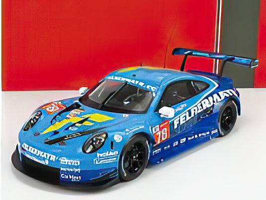 PORSCHE  911 991 RSR 4.0L TEAM PROTON COMPETITION N 78 24h LE MANS 2020 M.BERETTA  H.FELBERMAYR JR. M.VAN SPLUNTEREN  2 TONE BLUE/IXO 1/18ミニカー