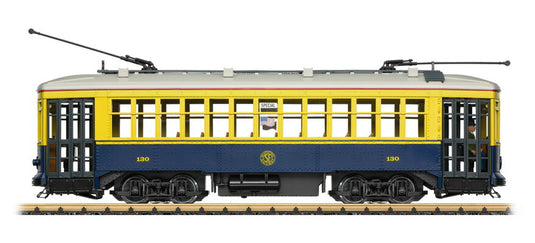 Gゲージ 鉄道模型 車両 LGB エルジービー B級品 路面電車 130号 サンフランシスコ Era I VI Tram No 130 San Francisco Era I VI DC DCC