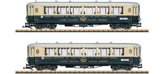 Gゲージ 鉄道模型 LGB Gゲージ Golden Mountain Pullman Express サロンカーセット Era II DC