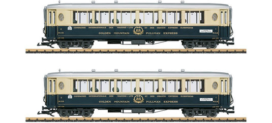 Gゲージ 鉄道模型 LGB Gゲージ Golden Mountain Pullman Express サロンカーセット Era II DC