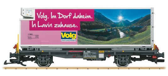Gゲージ 鉄道模型 貨車 LGB エルジービー レーティッシュ鉄道 RhB Container wagon Volg Era VI DC