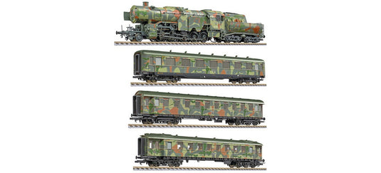 HOゲージ 鉄道模型 リリプット Liliput DR 部隊輸送列車 4両セット Era IV DC 4 pcs. Troop Transport set of the DR epoch IV DC