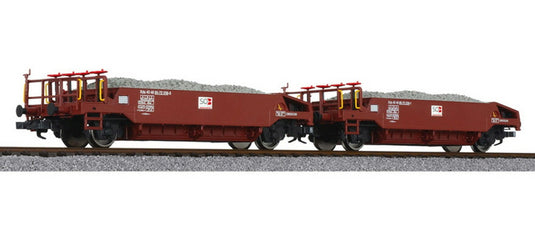 HOゲージ 鉄道模型 Liliput リリプット SOB バラスト車 2両セット Era VI Ballast wagon set loaded with ballast SOB DC