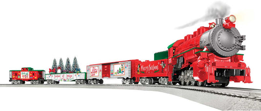ディズニー クリスマス 貨物列車セット 0-8-0 蒸気機関車 貨車3両 LionChief 3線式 レール・リモコン付 / Lionel Oゲージ 鉄道模型 外国鉄道