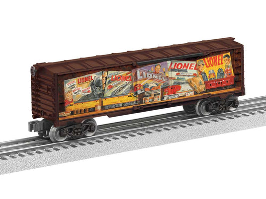 鋼鉄製有蓋車 3線式 完成品 アンジェラ・トロッタ・トーマス Well-Stocked Shelves (ブラウン) / Lionel Oゲージ 鉄道模型 外国鉄道