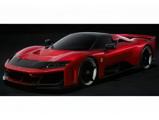 【予約】12月以降発売予定FERRARI F80 2024 ロッソスーパーカー レッドメタリック ブラック/ LOOKSMART 1/12 ミニカー
