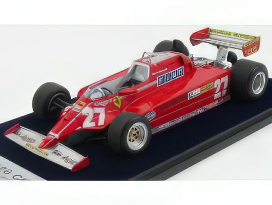 FERRARI - F1 126CK N 27 WINNER GP SPANISH 1981 GILLES VILLENEUVE - RED/LOOKSMART 1/18ミニカー