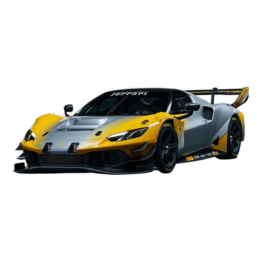 【予約】2027年発売予定 Ferrariフェラーリ 296 GT Modificata ローンチバージョン 2026 イエロー/グレー 限定版 ショーケース付 / LOOKSMART 1/18 ミニカー