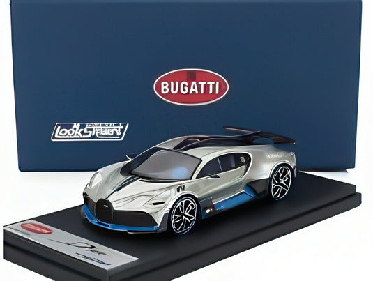 BUGATTI DIVO ディーヴォ 2018 アージェント グロッシー シルバー/カーボン/ LOOKSMART 1/43 ミニカー