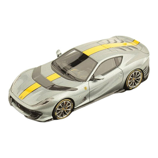 Ferrariフェラーリ 812 Competizione グレー イエローライン / Looksmart 1/43 ミニカー