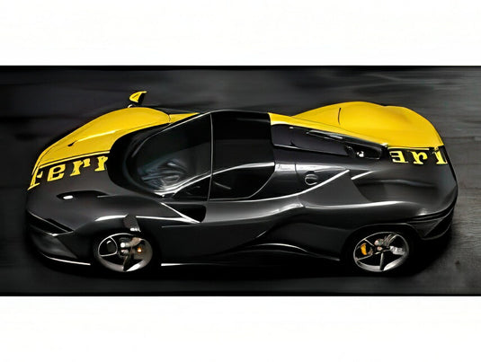 【予約】2026年発売予定FERRARI DAYTONA SP3 クローズドルーフ スペシャルリバリー 2022 ジャッロモデナ シャイニーカーボン/ LOOKSMART 1/43 399台限定ミニカー