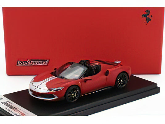 FERRARI - 296 GTS SPIDER ASSETTO FIORANO OPEN ROOF 2022 - ROSSO F1-75 - MATT RED SILVER/LOOKSMART 1/43ミニカー