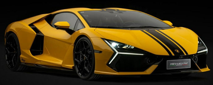 LAMBORGHINI レヴエルト 20周年記念 中国 2023 ジャッロインティ イエロー/ブラック / LOOKSMART 1/43 ミニカー